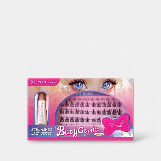 Mlen Diary Baby Comic False Eyelashes رموش صناعية من مذكرات ملين بيبي كوميك - Princess Cosmetics Qatar