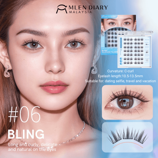 Mlen Diary Bling Glueless Falsies يوميات ملين بلينغ تزوير غلويليس - Princess Cosmetics Qatar