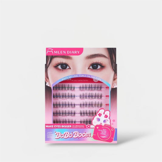 Mlen Diary BOBO Boom Comic Series False Eyelashes مذكرات ميلين، سلسلة قصص بوبو المصورة من بوم، رموش صناعية - Princess Cosmetics Qatar