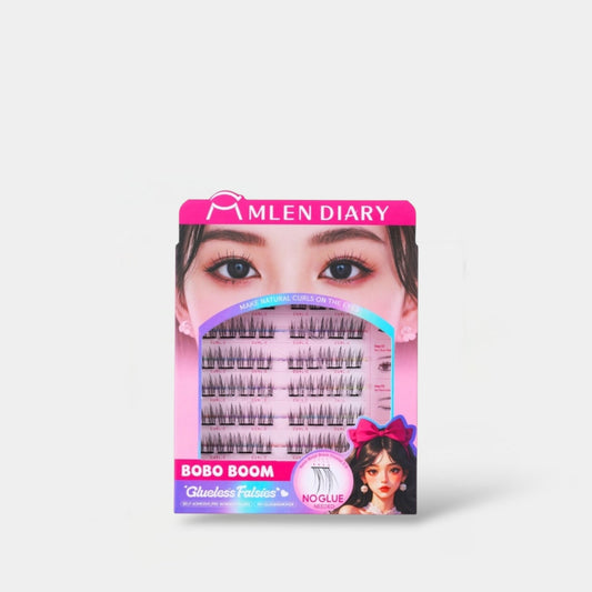 Mlen Diary BOBO Boom Glueless Falsies يوميات ملين بوبو بوم تزوير غراء - Princess Cosmetics Qatar