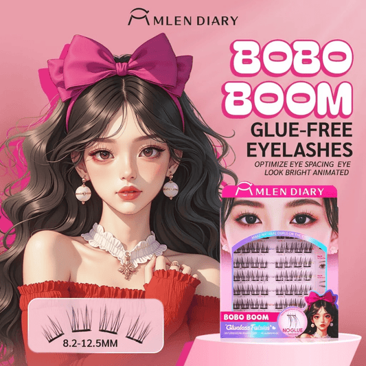 Mlen Diary BOBO Boom Glueless Falsies يوميات ملين بوبو بوم تزوير غراء - Princess Cosmetics Qatar