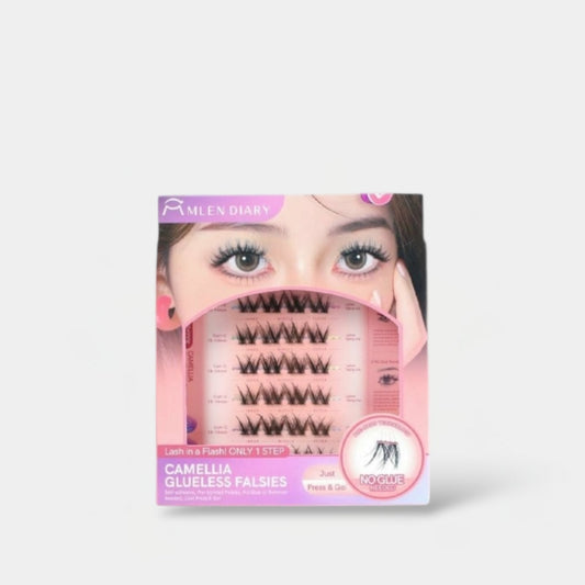 Mlen Diary Camellia Glueless Falsies مذكرات ملين - شرائط الكاميليا المزيفة بدون غراء - Princess Cosmetics Qatar