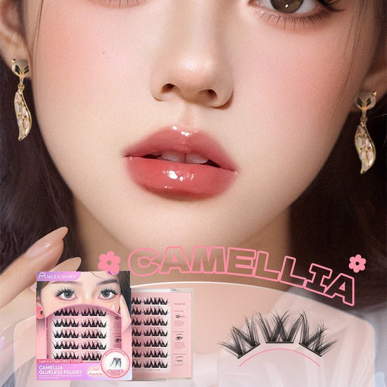Mlen Diary Camellia Glueless Falsies مذكرات ملين - شرائط الكاميليا المزيفة بدون غراء - Princess Cosmetics Qatar