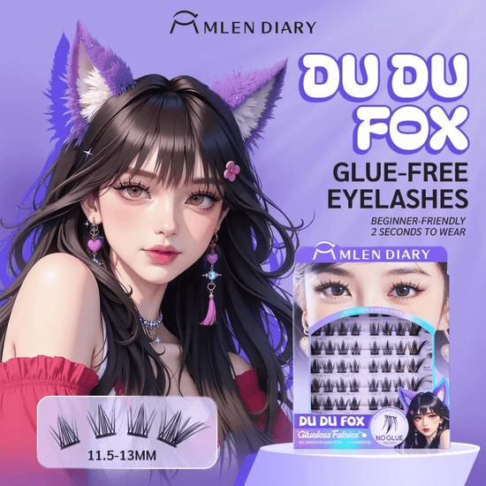 Mlen Diary Du Du Fox Glueless Falsies يوميات ملين دو دو فوكس تزوير غراء - Princess Cosmetics Qatar