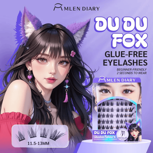 Mlen Diary Du Du Fox Glueless Falsies يوميات ملين دو دو فوكس تزوير غراء - Princess Cosmetics Qatar