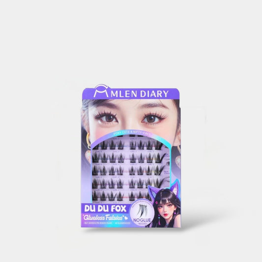 Mlen Diary Du Du Fox Glueless Falsies يوميات ملين دو دو فوكس تزوير غراء - Princess Cosmetics Qatar