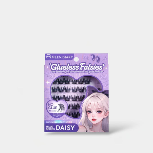 Mlen Diary Glueless Falsies Halo Series DAISY رموش صناعية بدون غراء من سلسلة هالو من ميلين دايري ديزي - Princess Cosmetics Qatar