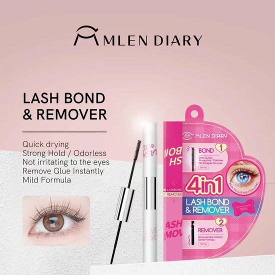 Mlen Diary Lash Bond & Remover مزيل ومثبت الرموش من مِلين دياري - Princess Cosmetics Qatar