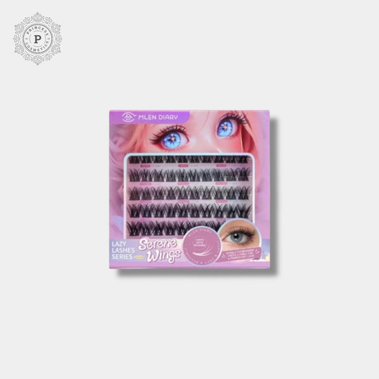 Mlen Diary Lazy Series Serene Wings False Eyelashes رموش صناعية من سلسلة "أجنحة هادئة" من "ملين دياري" - Princess Cosmetics Qatar