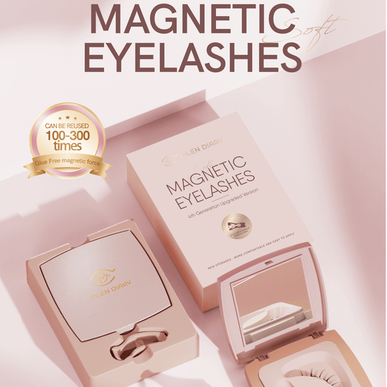 Mlen Diary Magnetic Eyelashes - No. 9 Dreamy Idol + Tool Kit رموش مغناطيسية من مذكرات ملين - رقم 9، دريمي آيدول + مجموعة أدوات - Princess Cosmetics Qatar