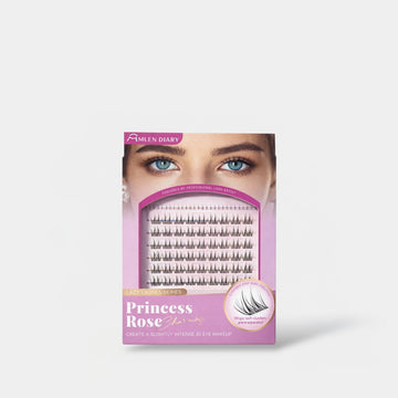 Mlen Diary Princess Rose Charming False Eyelashes (45 Clusters) رموش صناعية ساحرة من مِلين دياري برينسيس روز - Princess Cosmetics Qatar