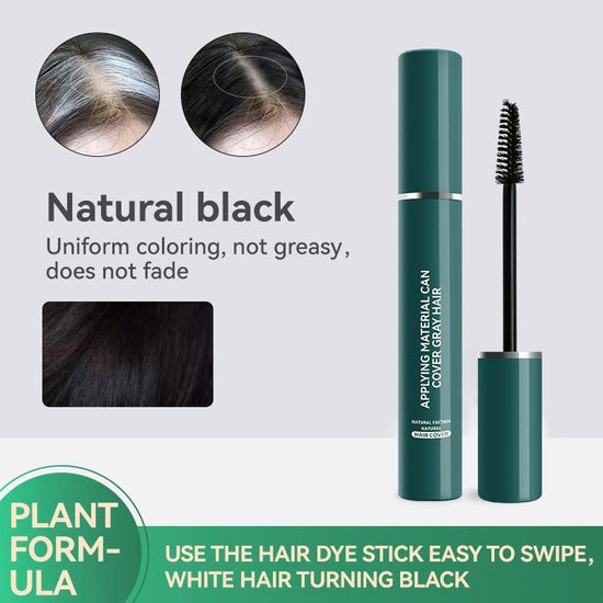 MLSMILE White Hair Cover - Black 14ml. MLSMILE غطاء الشعر الأبيض - أسود - Princess Cosmetics Qatar
