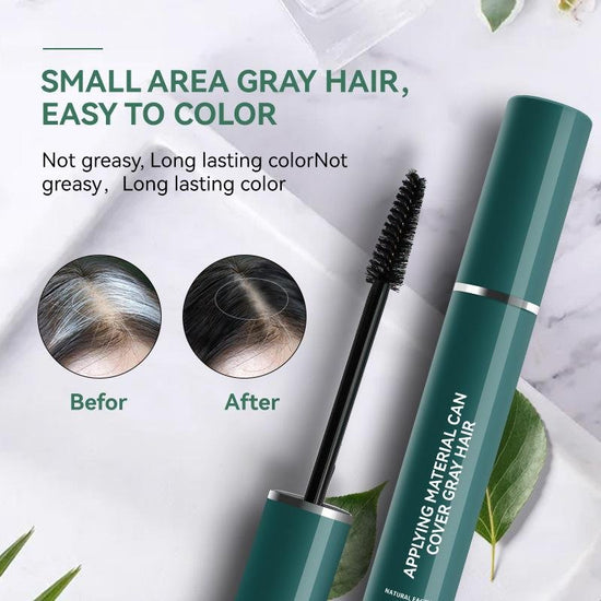 MLSMILE White Hair Cover - Black 14ml. MLSMILE غطاء الشعر الأبيض - أسود - Princess Cosmetics Qatar