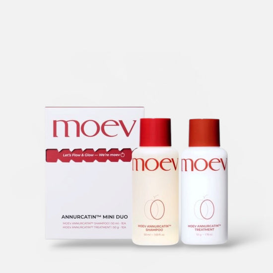 MOEV Annurcatin Mini Duo (Shampoo 50ml + Treatment 50g) مجموعة ثنائي مويف أنوركاتين الصغير (شامبو + علاج) - Princess Cosmetics Qatar