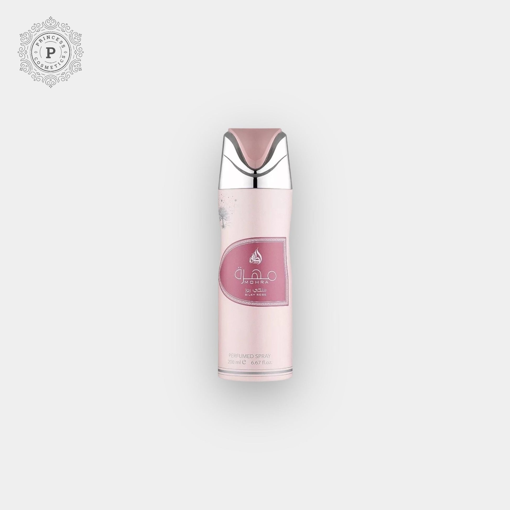 Mohra Silky Rose Deodorant Spray 200ml مزيل العرق بخاخ موهرا سيلكي روز 200 مل - Princess Cosmetics Qatar