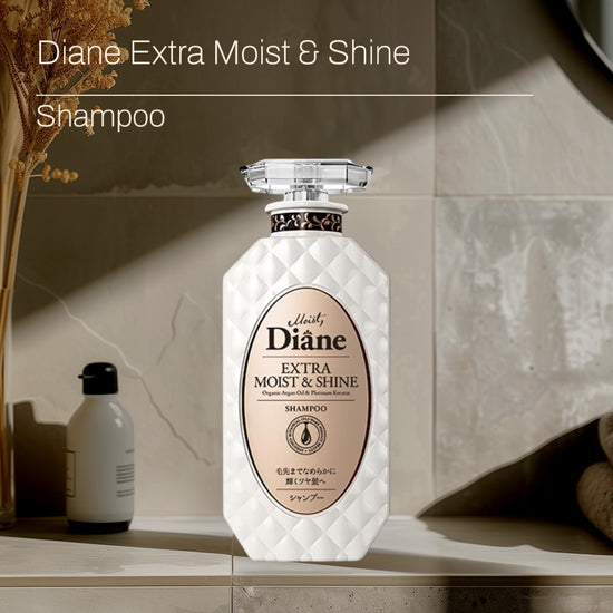 Moist Diane Extra Moist & Shine Line 450ml خط مويست ديان فائق الترطيب واللمعان - Princess Cosmetics Qatar