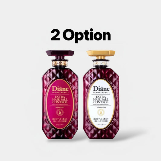 Moist Diane Perfect Beauty Extra Hair Fall Control Line 450ml خط التحكم في تساقط الشعر الإضافي من مويست ديان بيرفكت بيوتي - Princess Cosmetics Qatar