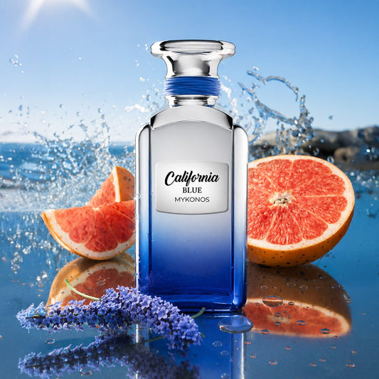 Mykonos California Blue 100ml مايكونوس كاليفورنيا بلو - Princess Cosmetics Qatar