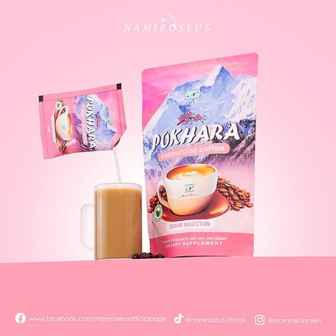 Namiroseus Pokhara Cappucino Coffee (10 Sachets) قهوة كابتشينو ناميروسيوس بوكارا - Princess Cosmetics Qatar