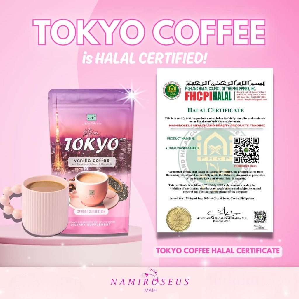 Namiroseus Tokyo Vanilla Coffee (10 Sachet) قهوة ناميروسيوس طوكيو فانيليا - Princess Cosmetics Qatar