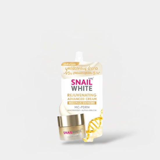 Namu Life Snail White Rejuv Advanced Cream SACHET 6g كيس كريم نامو لايف المتطور لتجديد البشرة البيضاء بخلاصة الحلزون - Princess Cosmetics Qatar