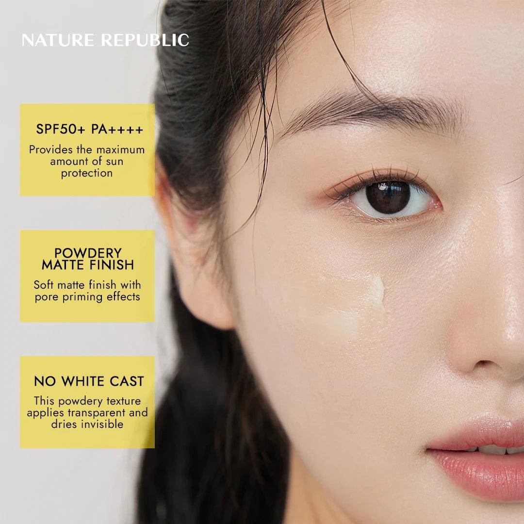 Nature Republic California Aloe Daily Sun Block 57ml واقي الشمس اليومي من نيتشر ريبابليك كاليفورنيا بالألوة - Princess Cosmetics Qatar