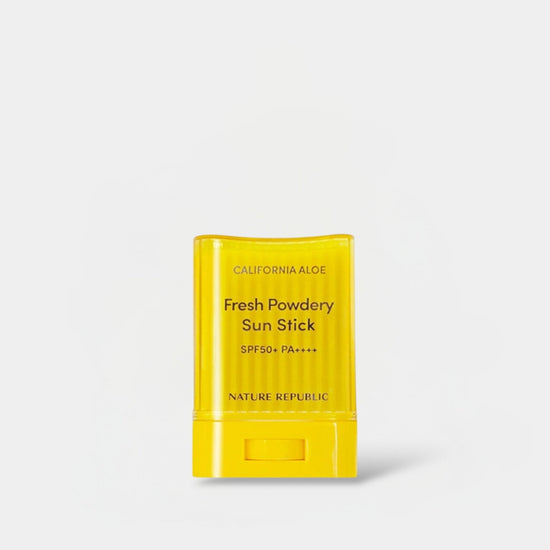 Nature Republic California Aloe Fresh Powdery Sun Stick 24g عصا صن بودري من نيتشر ريبابليك كاليفورنيا بخلاصة الصبار المنعش - Princess Cosmetics Qatar