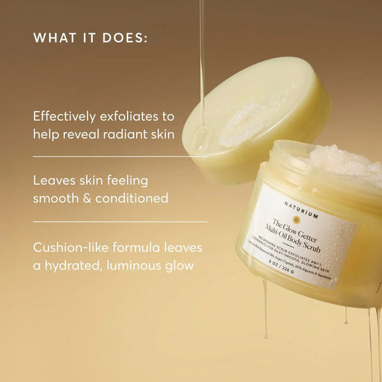 Naturium The Glow Getter Multi - Oil Body Scrub 226g مقشر الجسم متعدد الزيوت من ناتوريوم ذا جلو جيتر - Princess Cosmetics Qatar