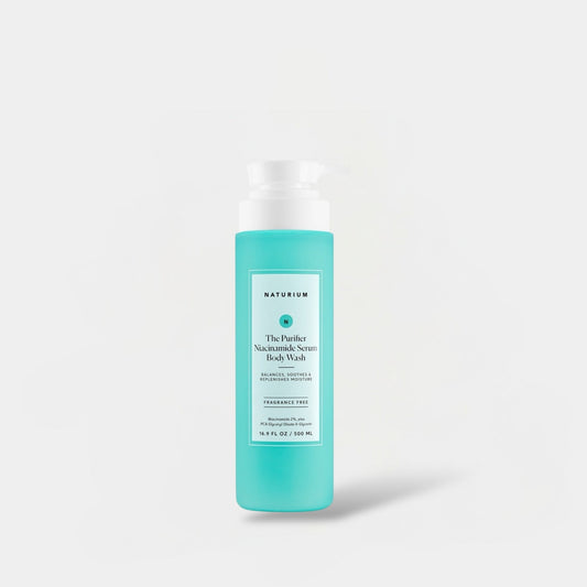 Naturium The Purifier Niacinamide Serum Body Wash 500ml ناتوريوم ذا بيوريفاير غسول الجسم بالسيروم والنياسيناميد - Princess Cosmetics Qatar
