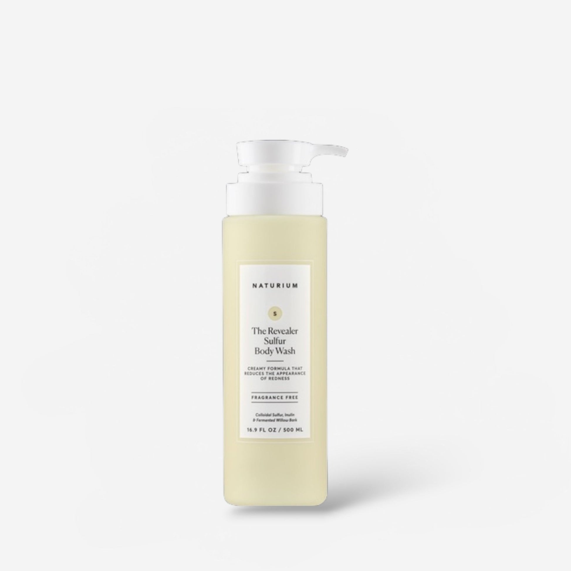 Naturium The Revealer Sulfur Body Wash 500ml غسول الجسم بالكبريت من ناتوريوم ذا ريفيلر - Princess Cosmetics Qatar
