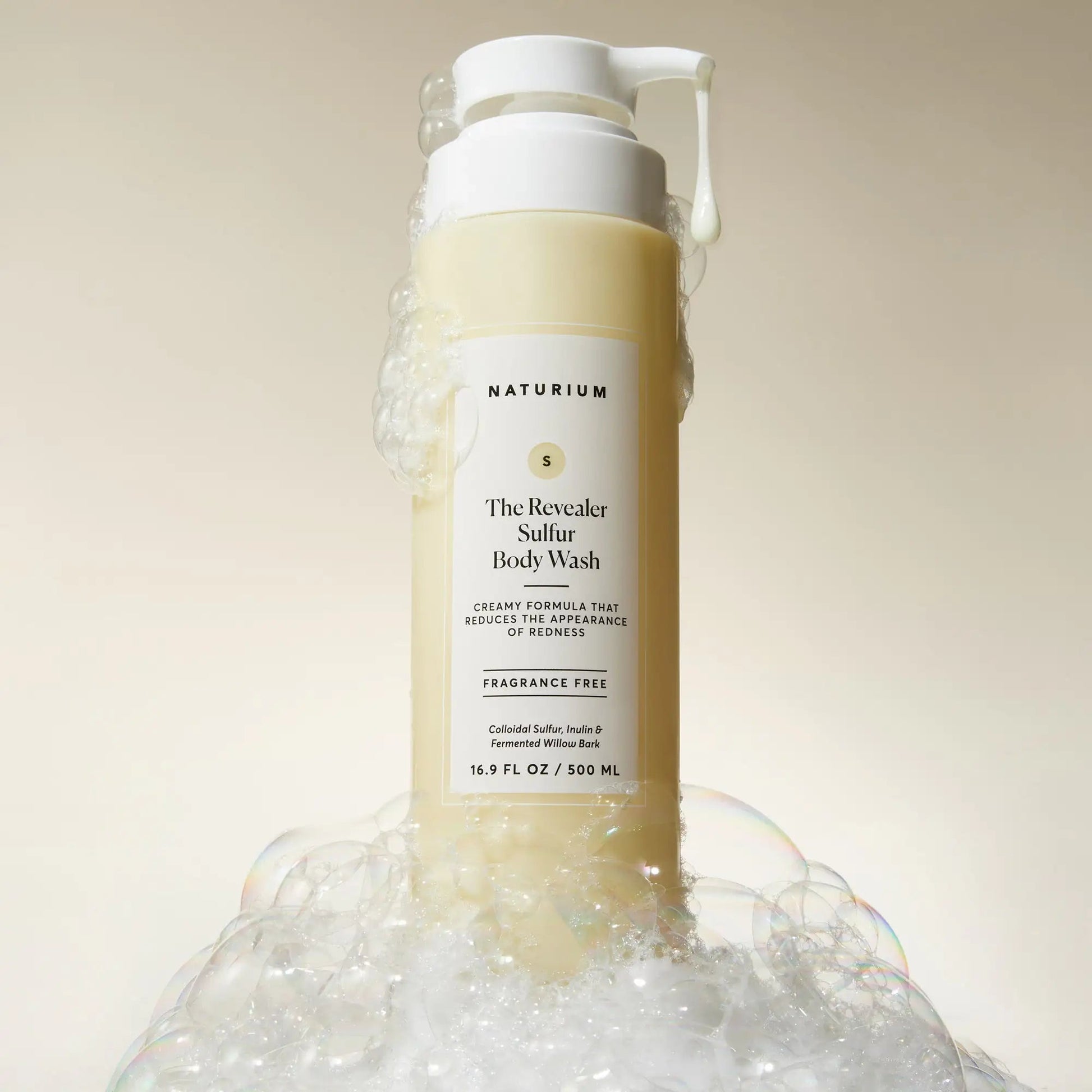 Naturium The Revealer Sulfur Body Wash 500ml غسول الجسم بالكبريت من ناتوريوم ذا ريفيلر - Princess Cosmetics Qatar