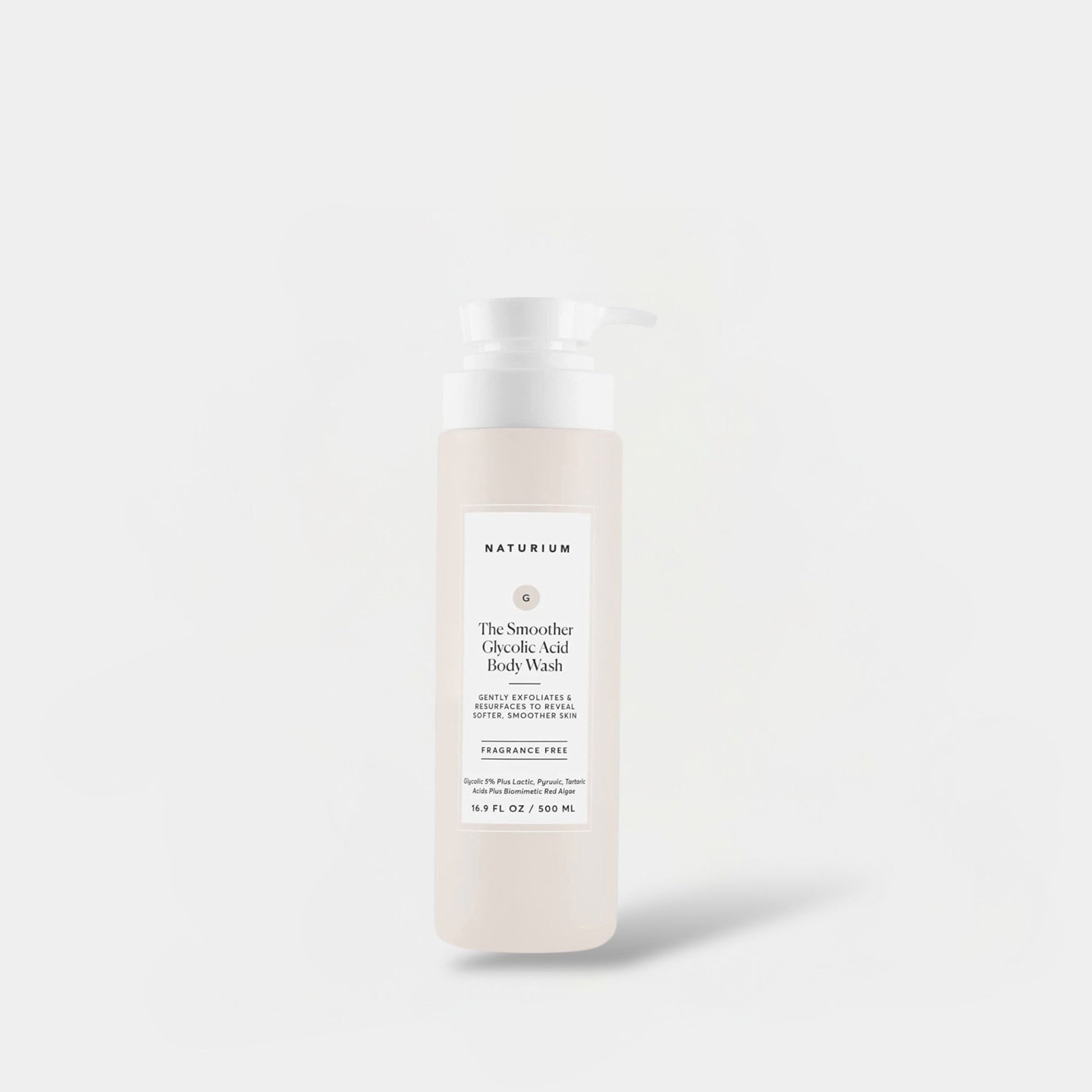 Naturium The Smoother Glycolic Acid Exfoliating Body Wash 500ml ناتوريوم ذا سموذر غسول الجسم المقشّر بحمض الجليكوليك - Princess Cosmetics Qatar