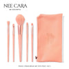 Nee Cara Peach 5-Piece Brush Set مجموعة فرش ني كارا بيتش المكونة من 5 قطع - Princess Cosmetics Qatar