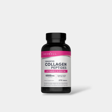 Neocell Grassfed Collagen Peptides + Vitamin C & Biotin (270 Tab) ببتيدات الكولاجين العشبية من نيوسيل + فيتامين سي والبيوتين - Princess Cosmetics Qatar