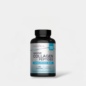 Neocell Marine Collagen Peptides + Hyaluronic Acid (120 Capsules) ببتيدات الكولاجين البحرية من نيوسيل + حمض الهيالورونيك - Princess Cosmetics Qatar