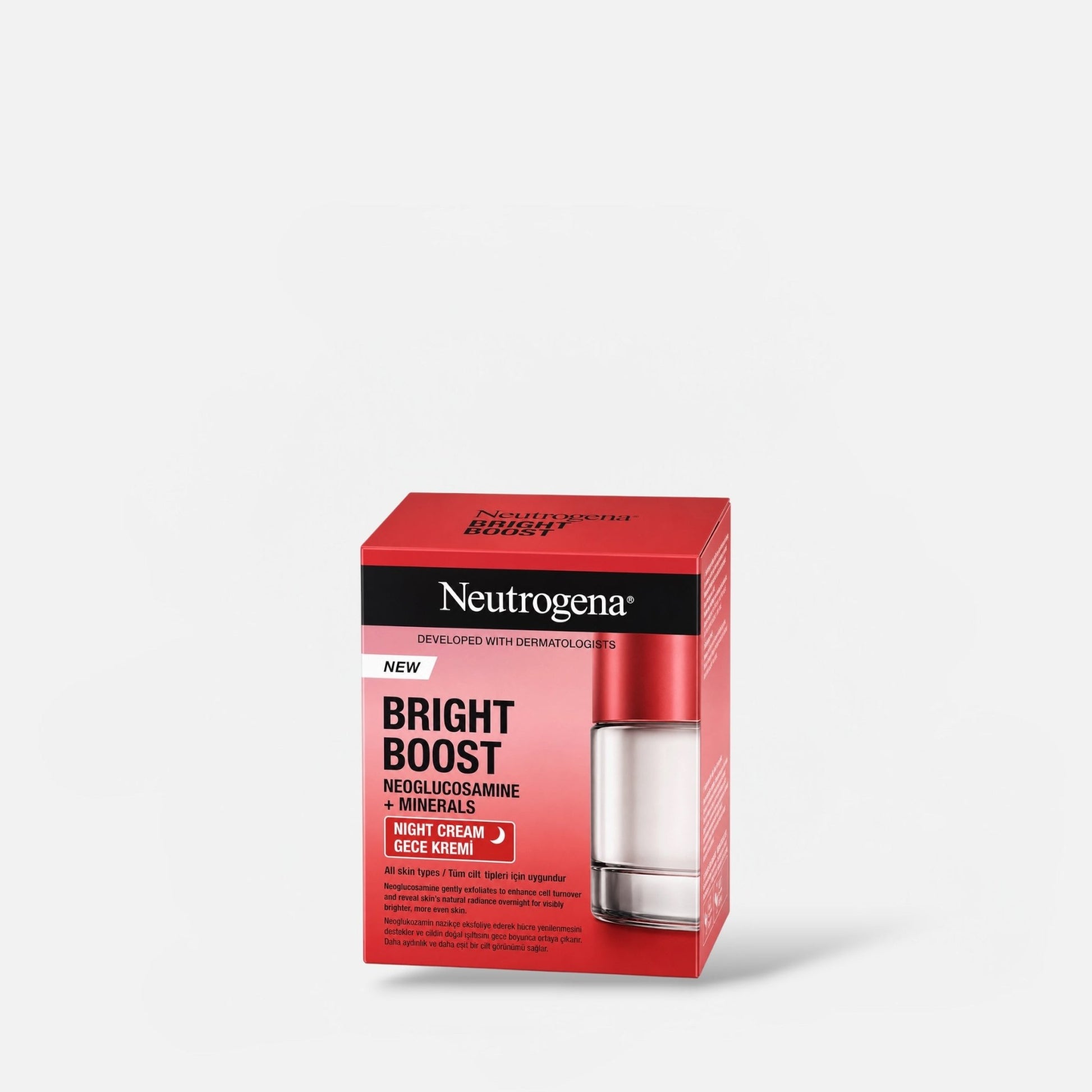 Neutrogena Bright Boost Night Cream 50ml كريم نيتروجينا برايت بوست الليلي - Princess Cosmetics Qatar