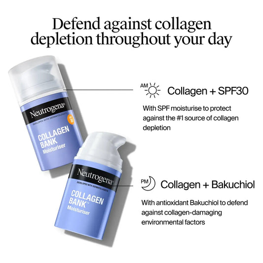 Neutrogena Collagen Bank Moisturizer SPF30 50ml مرطب نيتروجينا كولاجين بانك بعامل حماية من الشمس 30 - Princess Cosmetics Qatar