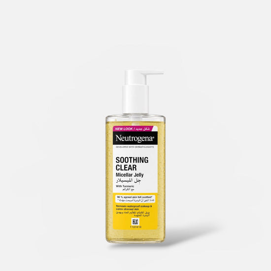 Neutrogena Soothing Clear Micellar Jelly Makeup Remover 200ml مزيل مكياج نيتروجينا جل ميسيلار مهدئ وشفاف - Princess Cosmetics Qatar