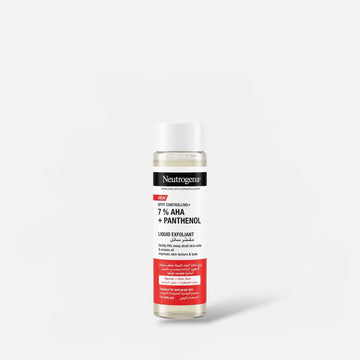 Neutrogena Spot Controlling 7% AHA + Panthenol Liquid Exfoliant 125ml مقشر سائل نيتروجينا للتحكم في البقع بتركيز 7% من أحماض ألفا هيدروكسي + بانثينول - Princess Cosmetics Qatar