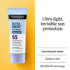 Neutrogena Ultra Sheer Dry - Touch Sunscreen Broad Spectrum SPF 55 88ml نيوتروجينا ألترا شير دراي - تاتش واقي شمسي واسع الطيف بعامل حماية من الشمس 55 - Princess Cosmetics Qatar