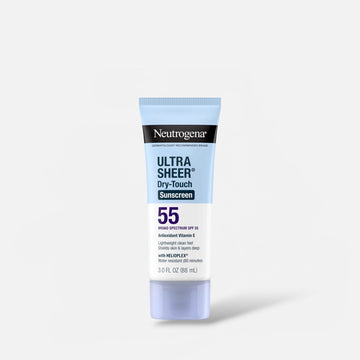 Neutrogena Ultra Sheer Dry - Touch Sunscreen Broad Spectrum SPF 55 88ml نيوتروجينا ألترا شير دراي - تاتش واقي شمسي واسع الطيف بعامل حماية من الشمس 55 - Princess Cosmetics Qatar
