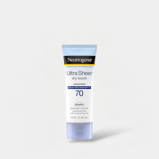 Neutrogena Ultra Sheer Dry - Touch Sunscreen Lotion SPF70 88ml لوشن نيوتروجينا ألترا شير دراي تاتش واقي من الشمس بعامل حماية من الشمس 70 - Princess Cosmetics Qatar