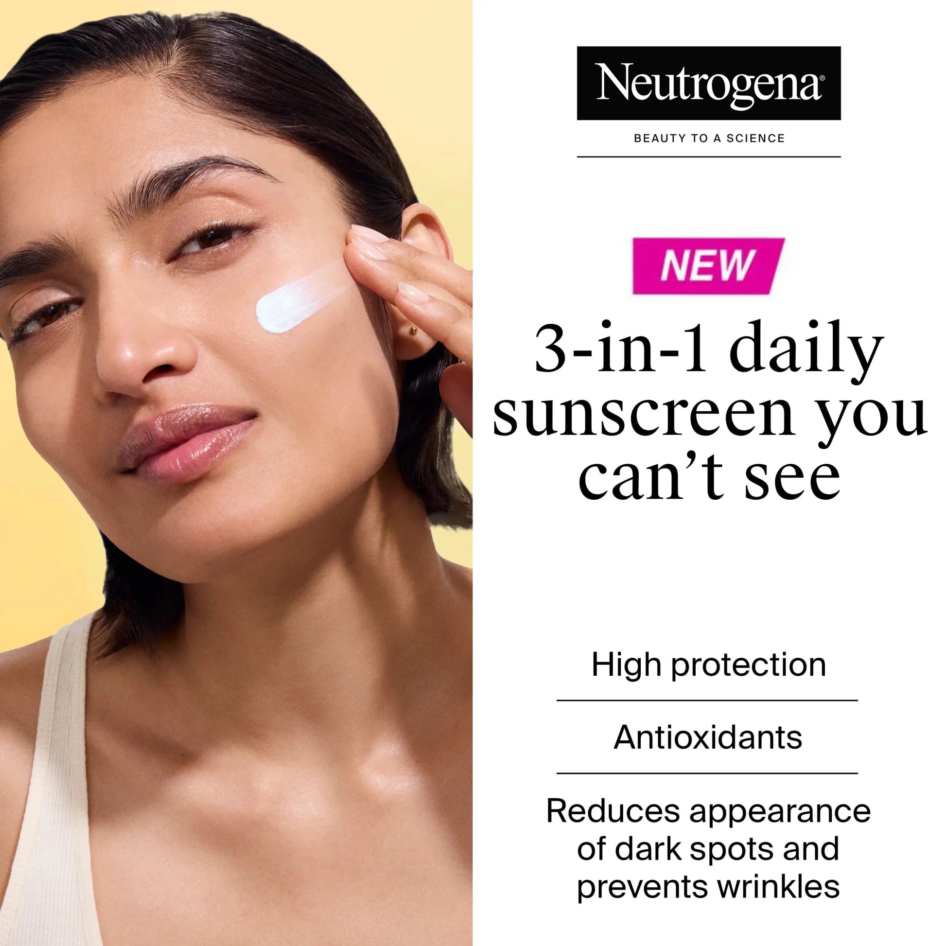 Neutrogena Ultra Sheer Invisible Fluid Sunscreen Age Shield SPF50 50ml واقي الشمس السائل الشفاف فائق الشفافية من نيتروجينا، عامل حماية من الشمس 50 - Princess Cosmetics Qatar