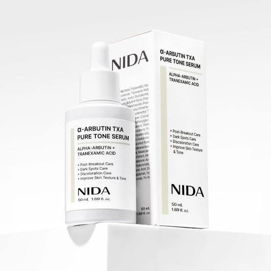 NIDA Alpha-Arbutin TXA Pure Tone Serum 50ml نيدا ألفا أربوتين TXA مصل نقي اللون - Princess Cosmetics Qatar