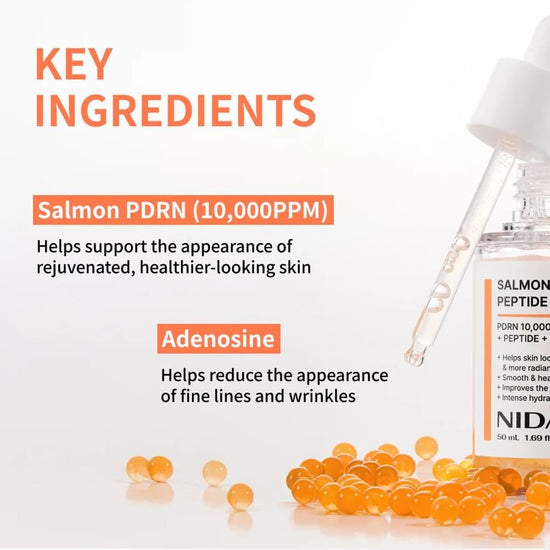 NIDA Salmon PDRN Peptide Serum 50ml نيدا السلمون PDRN مصل الببتيد - Princess Cosmetics Qatar