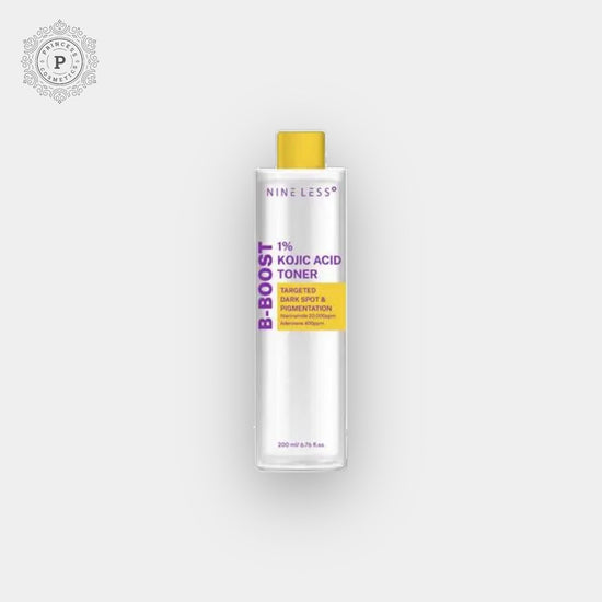 Nine Less B - Boost 1% Kojic Acid Toner 200ml. تونر ناين ليس بي بوست 1% بحمض الكوجيك 200 مل - Princess Cosmetics Qatar