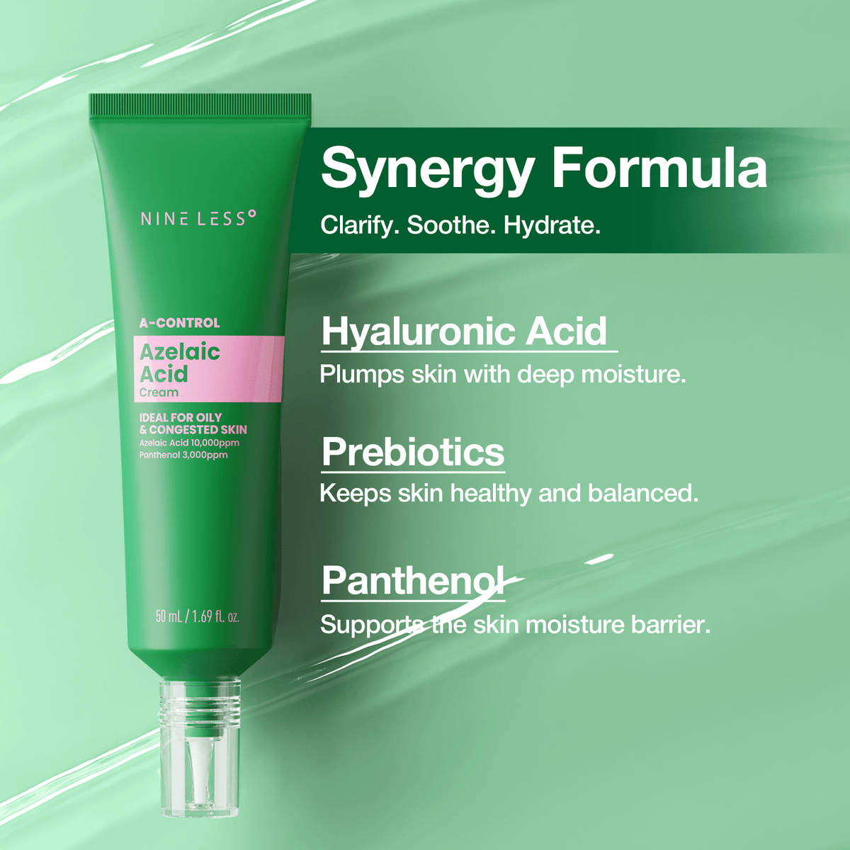 Nineless A-Control Azelaic Acid Cream 50ml كريم حمض الأزيليك ناينليس أ كونترول - Princess Cosmetics Qatar