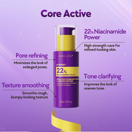 Nineless B-Boost 22% Niacinamide Serum 30ml سيروم ناينليس بي-بوست 22% نياسيناميد - Princess Cosmetics Qatar