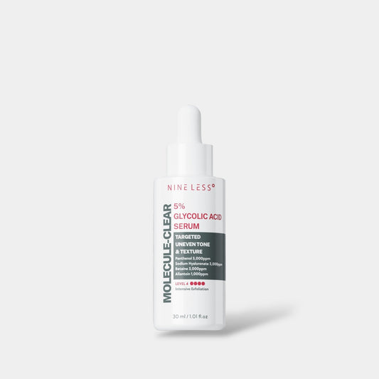 Nineless Molecule - Clear 5% Glycolic Acid Serum 30ml سيروم ناينلس موليكول - كلير ٥٪ حمض الجليكوليك - Princess Cosmetics Qatar