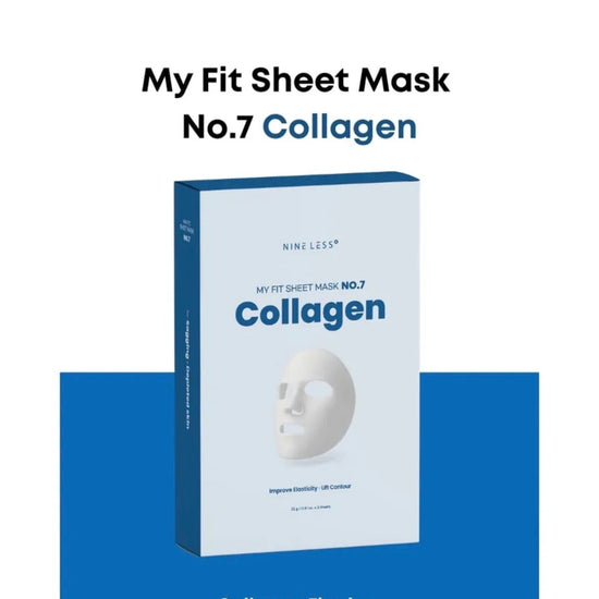 Nineless My Fit Sheet Mask - Collagen (1 Sheet) قناع الوجه ناينليس ماي فيت - الكولاجين - Princess Cosmetics Qatar